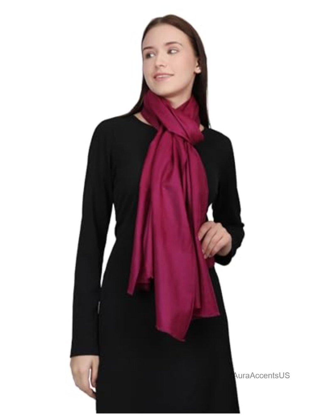 100% Pure Pashmina Shawl Wrap - Large, Warm, Handwoven for Weddings